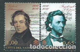 Stamps: Vaticano - Correo 2010 Yvert 1526/7 ** Mnh Compositores m&uacute;sica