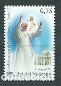 Stamps: Vaticano - Correo 2011 Yvert 1552 ** Mnh Beatificaci&oacute;n Juan Pablo II