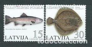 Stamps: Letonia - Correo 2004 Yvert 585/6 ** Mnh Fauna Peces