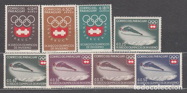 Stamps: Paraguay - Correo 1963 Yvert 737/41+A.370/1 ** Mnh Deportes. Olimpiadas de Insbr