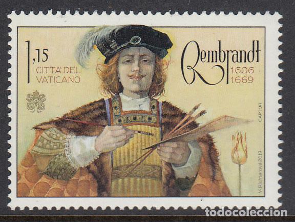 Stamps: Vaticano Correo 2019 Yvert 1837 ** Mnh 350&ordm; Ann Muerte Rembrandt