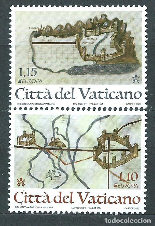 Stamps: Vaticano Correo 2020 Yvert 1848/49 ** Mnh Europa 2020 Antiguas Rutas