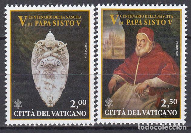 Stamps: Vaticano Correo 2021 Yvert 1879/80 ** Mnh Sisto V