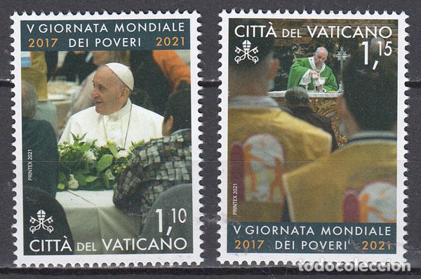 Stamps: Vaticano Correo 2021 Yvert 18893/4 ** Mnh D&iacute;a mundial de los pobres