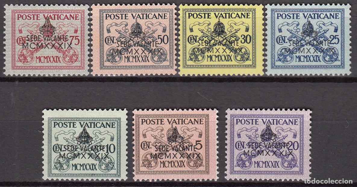 Stamps: Vaticano Correo 1939 Yvert 85A/85G **/* Mnh/Mh 85C x Mh