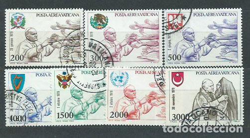 Briefmarken: Vaticano - Aereo Yvert 66/72 usado Juan Pablo II