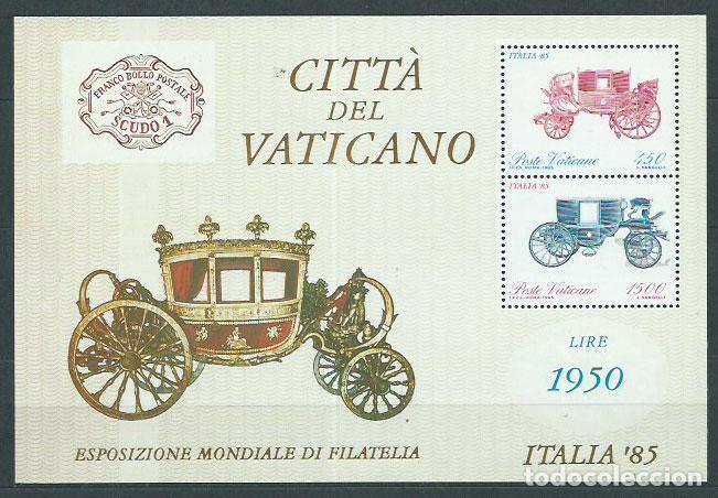 Briefmarken: Vaticano - Hojas Yvert 8 ** Mnh Carrozas