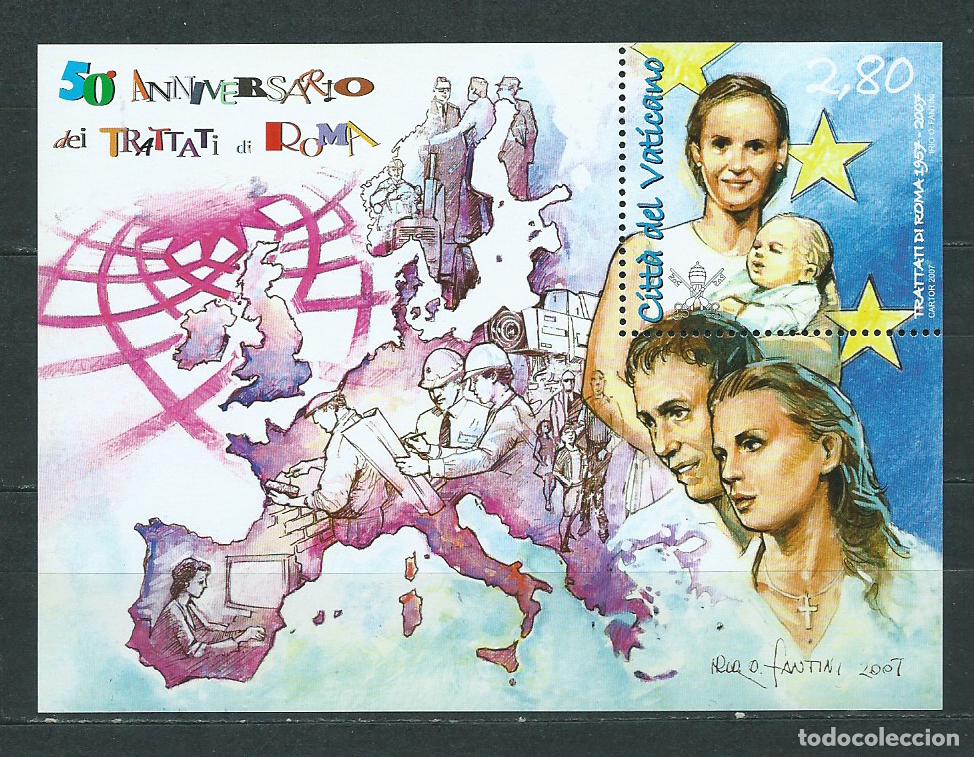 Briefmarken: Vaticano - Hojas Yvert 32 ** Mnh Tratado de Roma
