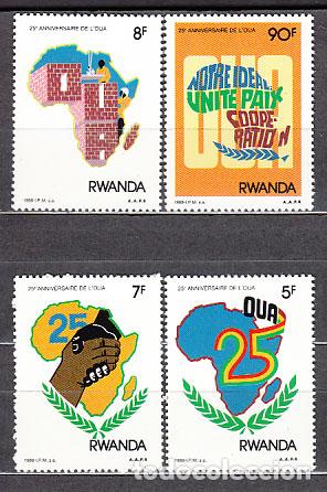Briefmarken: Ruanda - Correo Yvert 1268/71 ** Mnh