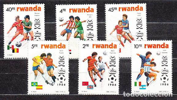 Briefmarken: Ruanda - Correo Yvert 1211/6 ** Mnh Deportes f&uacute;tbol