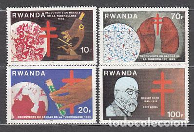 Briefmarken: Ruanda - Correo Yvert 1067/70 ** Mnh Medicina