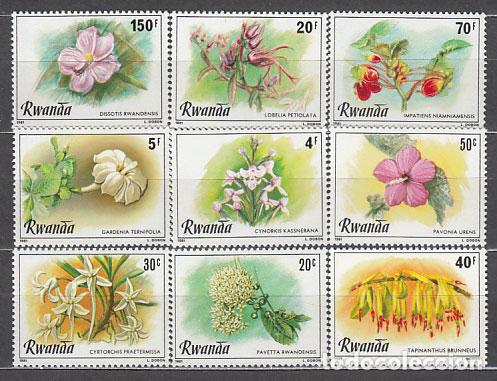 Briefmarken: Ruanda - Correo Yvert 974/83 ** Mnh Flores