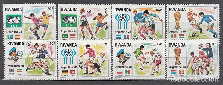 Briefmarken: Ruanda - Correo Yvert 842/9 ** Mnh Deportes f&uacute;tbol