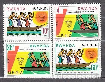 Briefmarken: Ruanda - Correo Yvert 838/41 ** Mnh