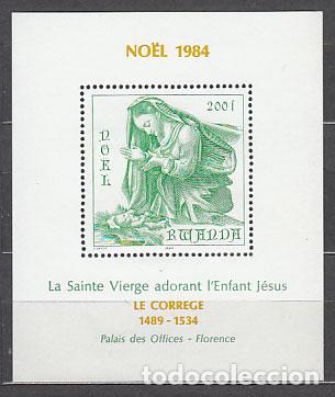 Briefmarken: Ruanda - Hojas Yvert 99 ** Mnh Pintura