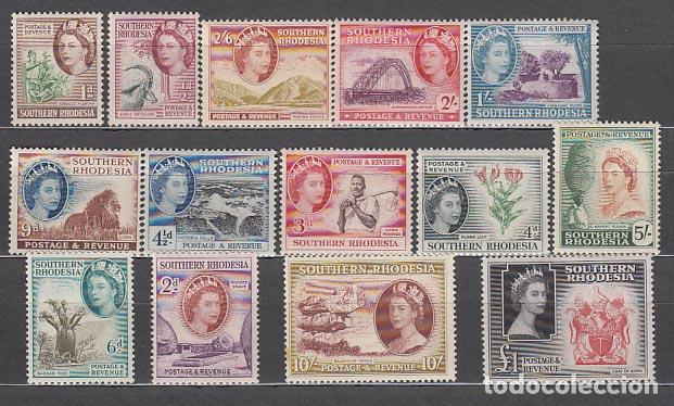 Briefmarken: Rodesia del Sur - Correo Yvert 79/92 * Mh Isabel II
