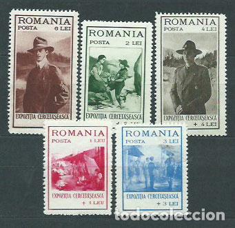 Briefmarken: Rumania - Correo 1931 Yvert 422/6 ** Mnh Boy Scouts