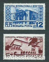 Briefmarken: Rumania - Correo 1939 Yvert 566/7 ** Mnh