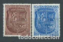Briefmarken: Rumania - Correo 1943 Yvert 737/8 * Mh Deportes