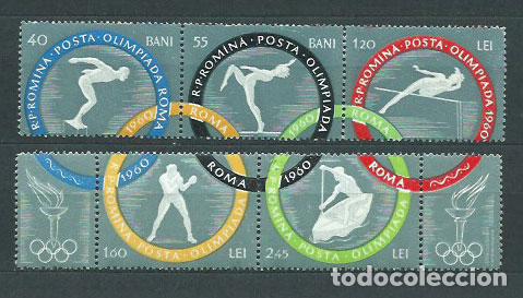 Briefmarken: Rumania - Correo 1960 Yvert 1710/4 * Mh Juegos Olimpicos de Roma