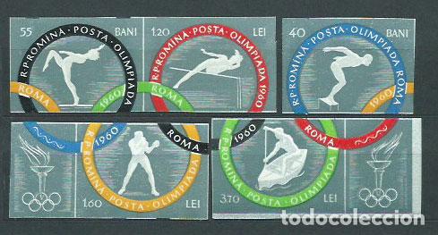 Briefmarken: Rumania - Correo 1960 Yvert 1715/9 ** Mnh Juegos Olimpicos de Roma