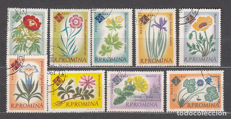 Briefmarken: Rumania - Correo 1961 Yvert 1818/26 usado Flores