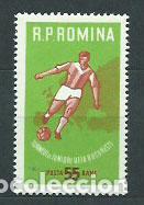 Briefmarken: Rumania - Correo 1962 Yvert 1829 ** Mnh Deportes F&uacute;tbol