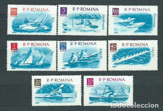 Briefmarken: Rumania - Correo 1962 Yvert 1834/41 * Mh Deportes. Barcos