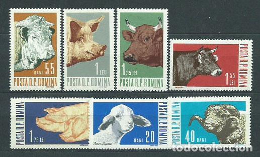 Briefmarken: Rumania - Correo 1962 Yvert 1889/95 ** Mnh Fauna