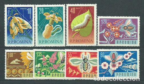Briefmarken: Rumania - Correo 1963 Yvert 1944/51 ** Mnh Fauna Insectos