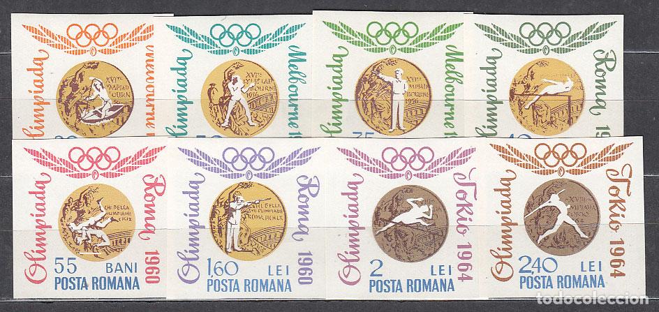 Briefmarken: Rumania - Correo 1964 Yvert 2076/83 sin dentar * Mh Deportes