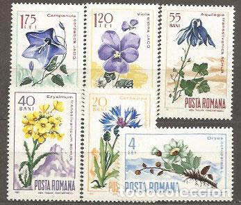 Briefmarken: Rumania - Correo 1967 Yvert 2304/9 ** Mnh Flora