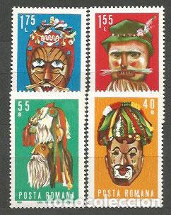 Briefmarken: Rumania - Correo 1969 Yvert 2509/12 ** Mnh Mascaras