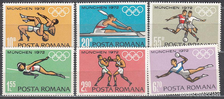 Briefmarken: Rumania - Correo 1972 Yvert 2688/93 * Mh Juegos Olimpicos de Munich