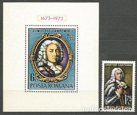 Briefmarken: Rumania - Correo 1973 Yvert 2798+H,107 ** Mnh Personaje