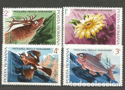 Briefmarken: Rumania - Correo 1984 Yvert 3497/500 ** Mnh Fauna y Flora