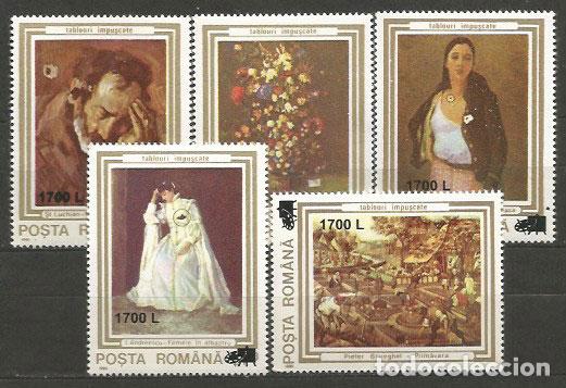 Sellos: Rumania - Correo 2000 Yvert 4596/600 ** Mnh Pinturas