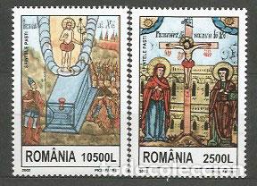 Sellos: Rumania - Correo 2002 Yvert 4752/3 ** Mnh Pascuas