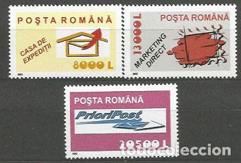 Sellos: Rumania - Correo 2002 Yvert 4775/7 ** Mnh