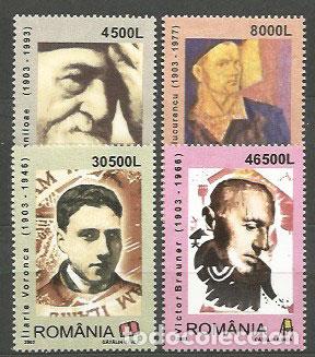 Sellos: Rumania - Correo 2003 Yvert 4817/20 ** Mnh Personajes