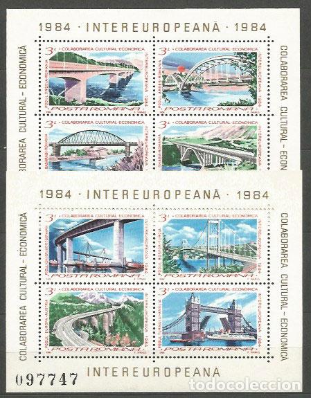 Briefmarken: Rumania - Hojas Yvert 166/7 ** Mnh