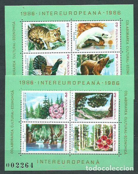 Briefmarken: Rumania - Hojas Yvert 181/2 ** Mnh Flora