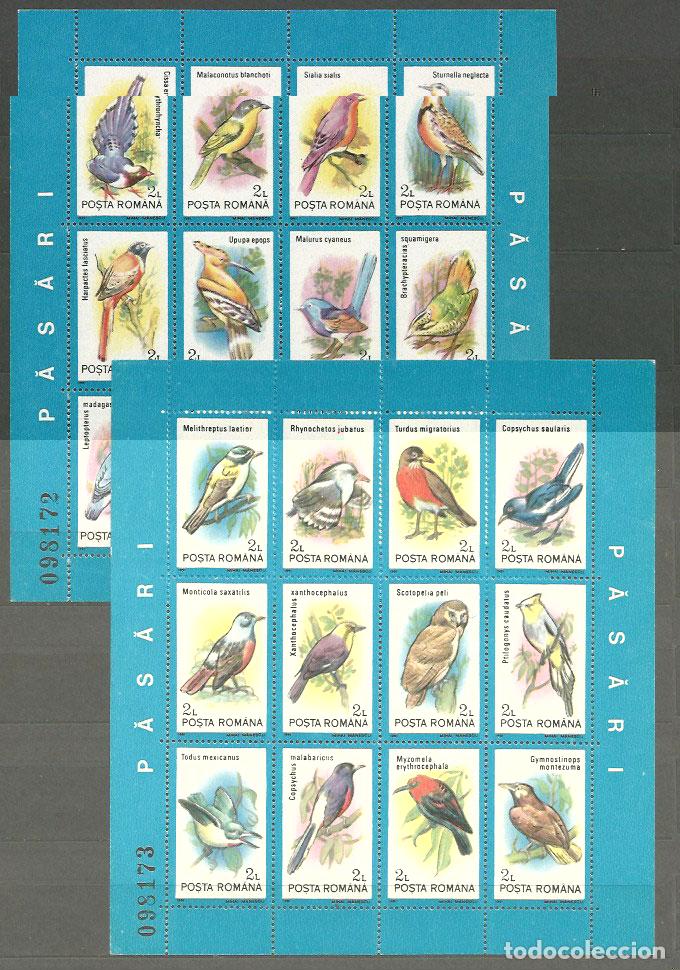 Briefmarken: Rumania - Hojas Yvert 211/2 ** Mnh Fauna Aves