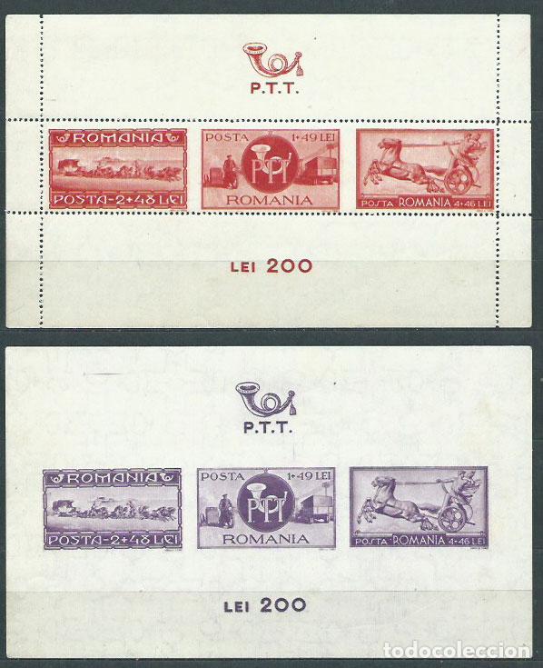 Briefmarken: Rumania - Hojas Yvert 12/13 * Mh