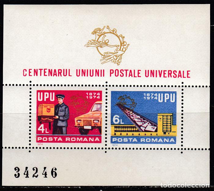 Briefmarken: Rumania - Hojas Yvert 113 ** Mnh UPU