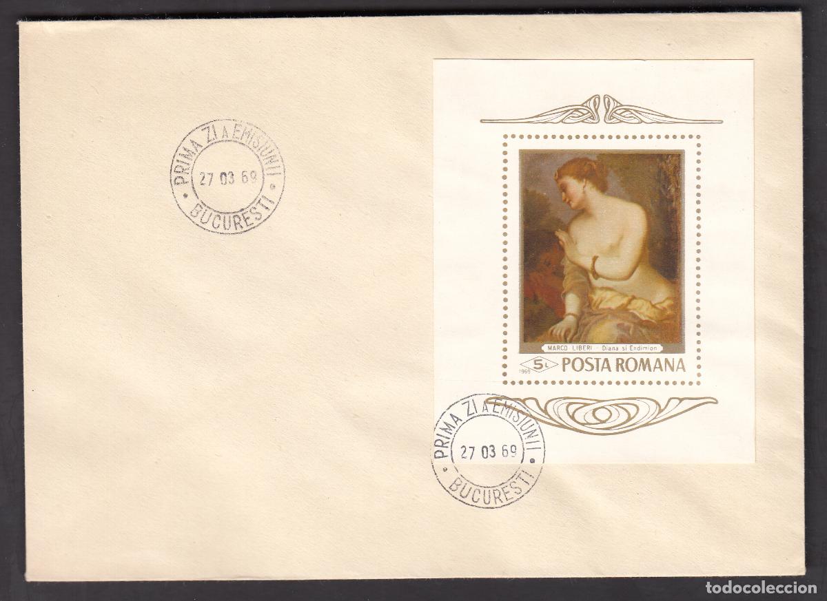 Briefmarken: Rumania Sobres Primer Dia FDC Yvert Hb 71 Bucarest 1969