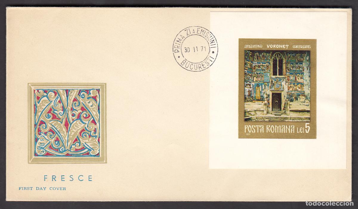 Briefmarken: Rumania Sobres Primer Dia FDC Yvert Hb 93 - Bucarest 1971