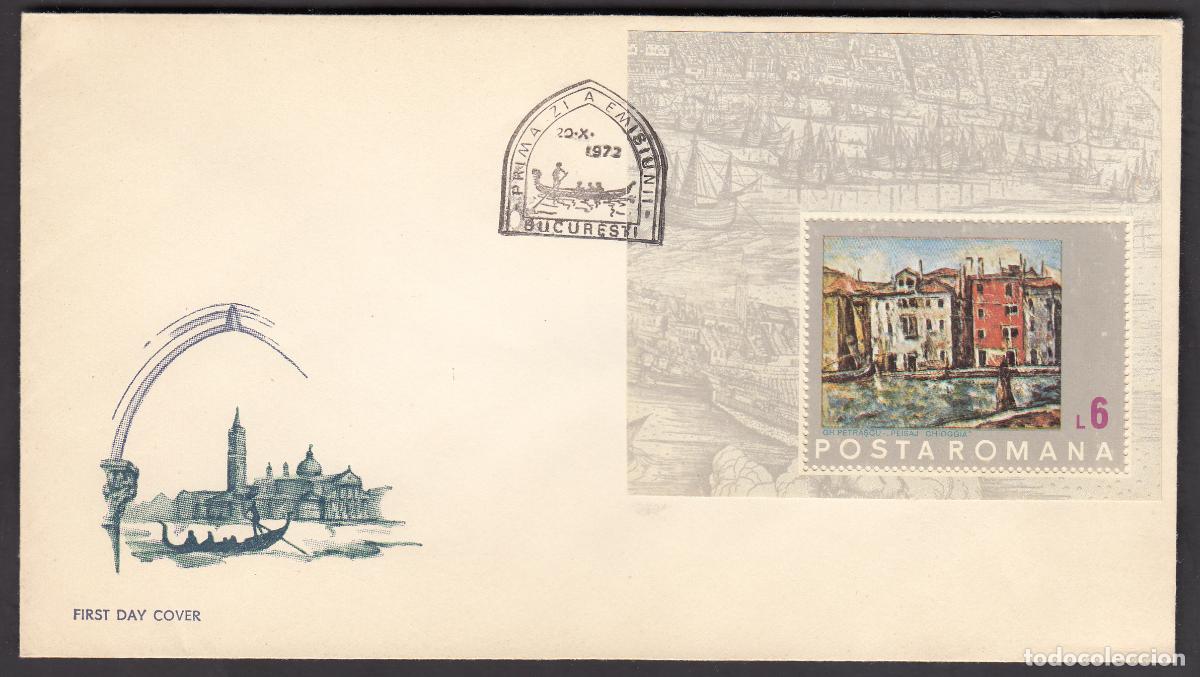 Briefmarken: Rumania Sobres Primer Dia FDC Yvert Hb 100 Bucarest 1972