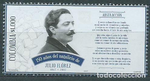Briefmarken: Colombia Correo 2017 Yvert 1823 ** Mnh Personaje. Julio Florez