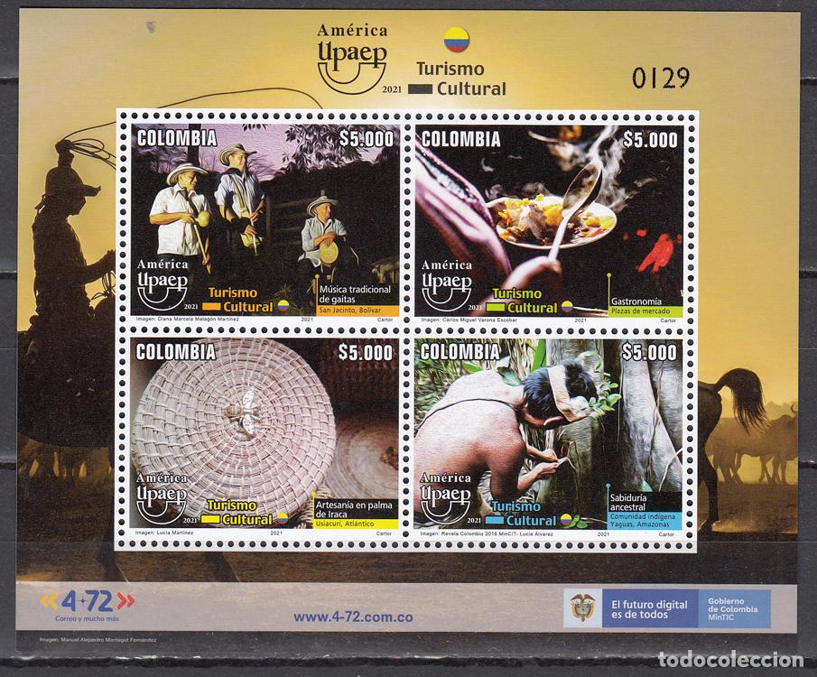 Briefmarken: Colombia Correo 2021 Yvert 2341/44 ** Mnh Upaep 2021 - Turismo